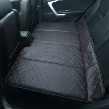 Purchase Universal Diamond Car Bed - Non-Inflatable Black and Red Stitching Luxury Leather Diamond Car Bed Mattress