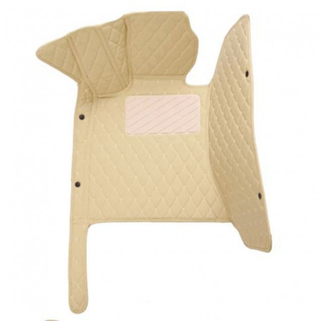 Purchase Beige Luxury Leather Diamond Car Floor Mats Purchase Beige Luxury Leather Diamond Car Floor Mats