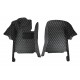 Purchase Black and Beige Stitching Luxury Leather Diamond Car Floor Mats Purchase Black and Beige Stitching Luxury Leather Diamond Car Floor Mats