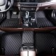 Purchase Black and Black Stitching Luxury Leather Diamond Car Floor Mats Purchase Black and Black Stitching Luxury Leather Diamond Car Floor Mats
