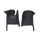 Purchase Black and Black Stitching Luxury Leather Diamond Car Floor Mats Purchase Black and Black Stitching Luxury Leather Diamond Car Floor Mats