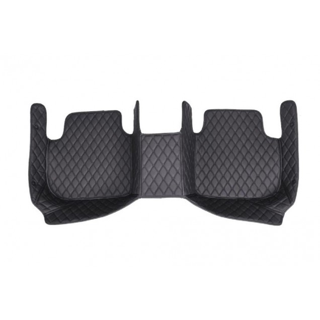 Purchase Black and Black Stitching Luxury Leather Diamond Car Floor Mats Purchase Black and Black Stitching Luxury Leather Diamond Car Floor Mats