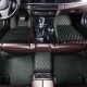 Purchase Black and Green Stitching Luxury Leather Diamond Car Floor Mats Purchase Black and Green Stitching Luxury Leather Diamond Car Floor Mats