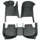 Purchase Black and Green Stitching Luxury Leather Diamond Car Floor Mats Purchase Black and Green Stitching Luxury Leather Diamond Car Floor Mats