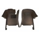 Purchase Black and Orange Stitching Luxury Leather Diamond Car Floor Mats Purchase Black and Orange Stitching Luxury Leather Diamond Car Floor Mats