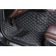 Purchase Black and White Stitching Luxury Leather Diamond Car Floor Mats Purchase Black and White Stitching Luxury Leather Diamond Car Floor Mats