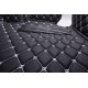 Purchase Black and White Stitching Luxury Leather Diamond Car Floor Mats Purchase Black and White Stitching Luxury Leather Diamond Car Floor Mats
