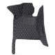 Purchase Black and White Stitching Luxury Leather Diamond Car Floor Mats Purchase Black and White Stitching Luxury Leather Diamond Car Floor Mats