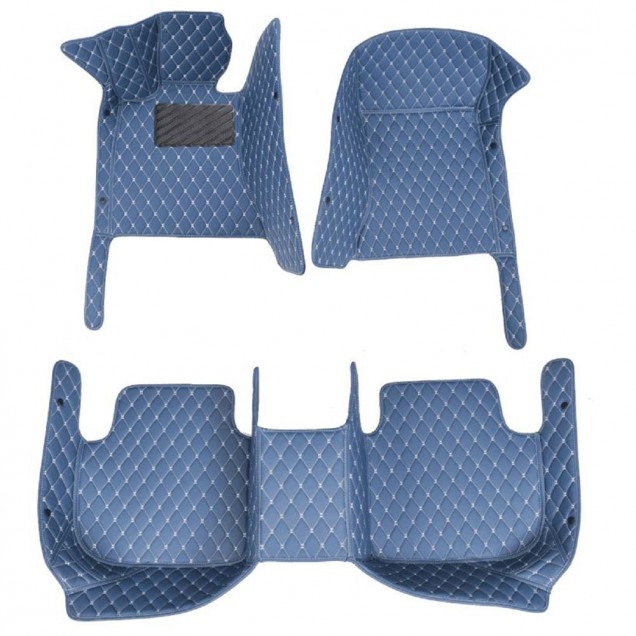 Purchase Blue Luxury Leather Diamond Car Floor Mats Purchase Blue Luxury Leather Diamond Car Floor Mats