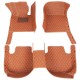 Purchase Brown Luxury Leather Diamond Car Floor Mats Purchase Brown Luxury Leather Diamond Car Floor Mats