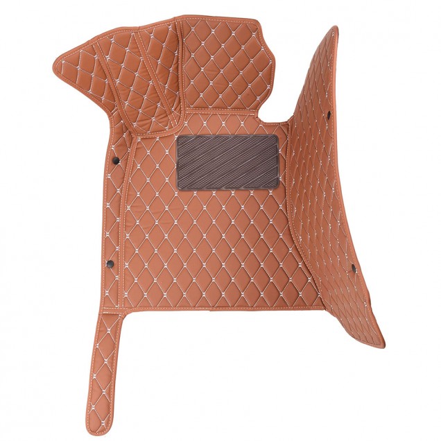 Purchase Brown Luxury Leather Diamond Car Floor Mats Purchase Brown Luxury Leather Diamond Car Floor Mats