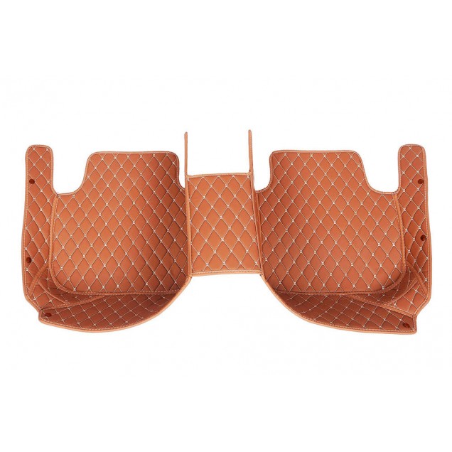 Purchase Brown Luxury Leather Diamond Car Floor Mats Purchase Brown Luxury Leather Diamond Car Floor Mats