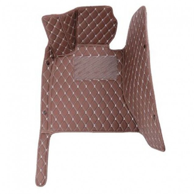 Purchase Dark Brown Luxury Leather Diamond Car Floor Mats Purchase Dark Brown Luxury Leather Diamond Car Floor Mats