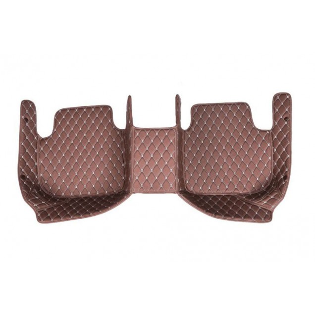 Purchase Dark Brown Luxury Leather Diamond Car Floor Mats Purchase Dark Brown Luxury Leather Diamond Car Floor Mats