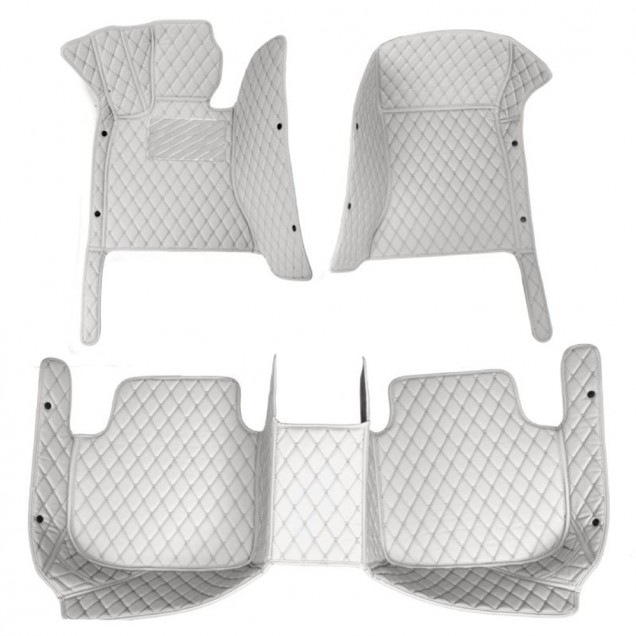 Purchase Grey Luxury Leather Diamond Car Floor Mats Purchase Grey Luxury Leather Diamond Car Floor Mats