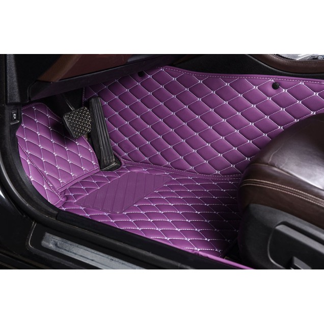 Purchase Purple Luxury Leather Diamond Car Floor Mats Purchase Purple Luxury Leather Diamond Car Floor Mats