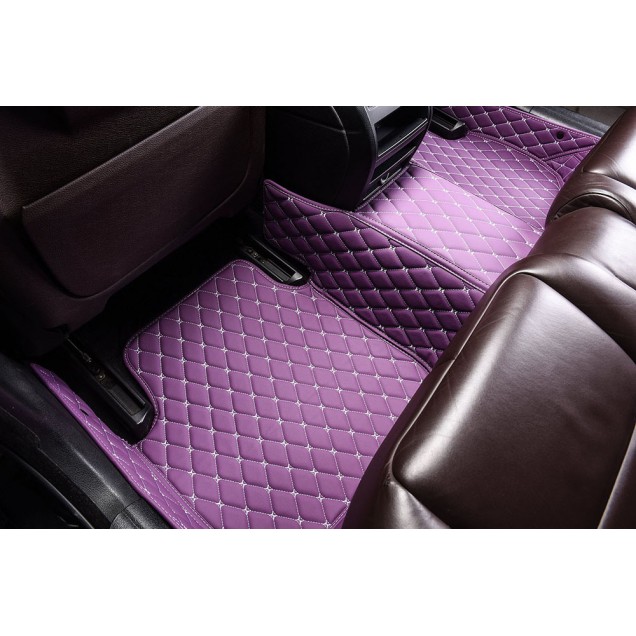 Purchase Purple Luxury Leather Diamond Car Floor Mats Purchase Purple Luxury Leather Diamond Car Floor Mats