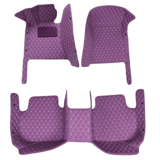 Purchase Purple Luxury Leather Diamond Car Floor Mats Purchase Purple Luxury Leather Diamond Car Floor Mats