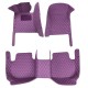 Purchase Purple Luxury Leather Diamond Car Floor Mats Purchase Purple Luxury Leather Diamond Car Floor Mats