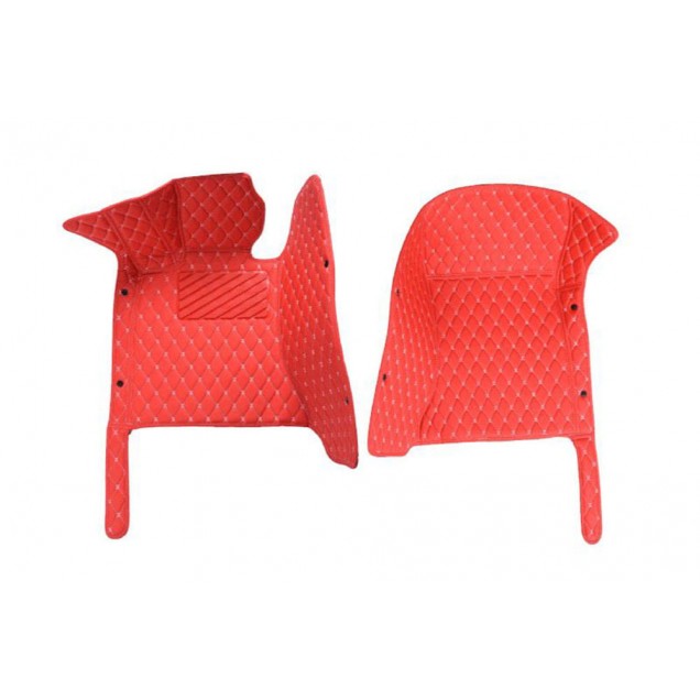 Purchase Red Luxury Leather Diamond Car Floor Mats Purchase Red Luxury Leather Diamond Car Floor Mats